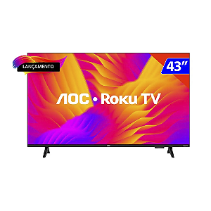 Tv Smart 43 Polegadas Aoc Roku Hd Wi-fi 43s5155/78g