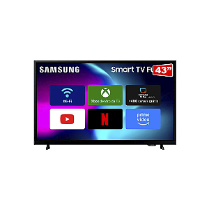 Monitor Smart Tv 43'' Fhd Ls43f6000fgxzd Tizen - Preto