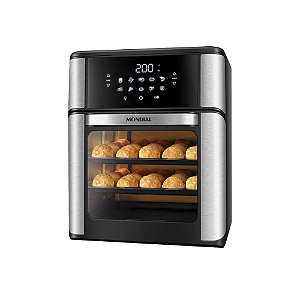 Fritadeira Air Fryer Forno Mondial 12l Inox Afon-12l-bi 220v