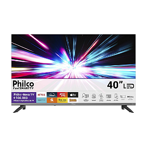 Smart Tv 40'' Philco Roku Tv Hdr10 Dolby Áudio P40cra