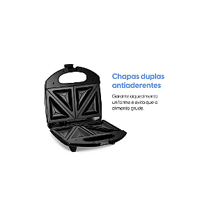 Sanduicheira Elgin Fast Time 800w Placas Duplas 127v