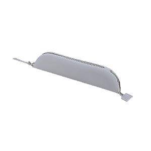 ESTOJO - SILICONE - 1 ZIPER - CINZA CLARO