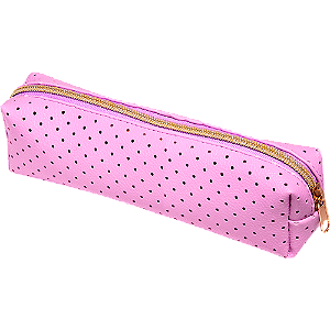 ESTOJO PERFURADO - 1 ZIPER - LILAS PASTEL