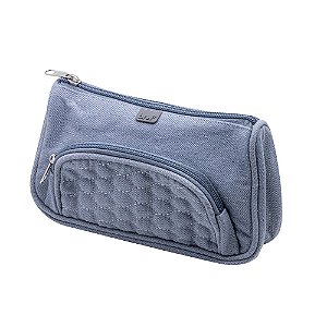 NECESSAIRE DE NYLON - JEANS CINZA