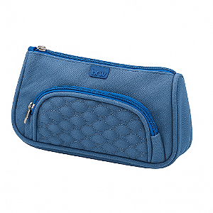NECESSAIRE DE NYLON - JEANS AZUL