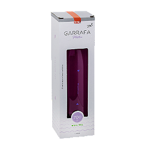GARRAFA PLÁSTICA ESTAMPADA C/ TAMPA AL - 700ML - LILÁS - S2