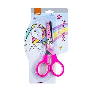 TESOURA ESCOLAR DE AÇO 13CM - MAGIC - BLISTER C/ 1UN