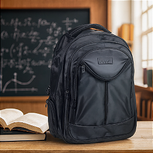 MOCHILA POLIÉSTER PARA NOTEBOOK - PRETA