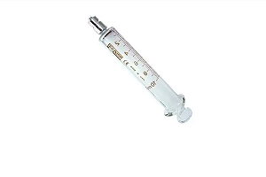 Seringa de Vidro Neutro 5ml Bico Metal Luer Lock - Art Glass