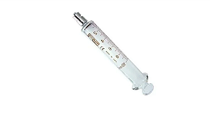 Seringa de Vidro Neutro 50ml Bico Metal Luer Lock - Art Glass
