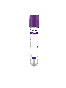 Tubo  Edta K2 a Vácuo Plástico 2ml C/ 100 Unidades- Labor Import