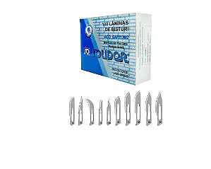 Lâminas de Bisturi Nº12 Aço Carbono C/ 100 Unidades - Solidor