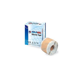 Fita Adesiva em Rolo de Silicone Tape Médico Hospitalar 4cmx1,5m - Kelogel