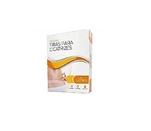 Fita 50cm x 2cm Silicone P/ Cicatriz e Queloide (C/ 5 Unidades de 10cm) - Siliskin