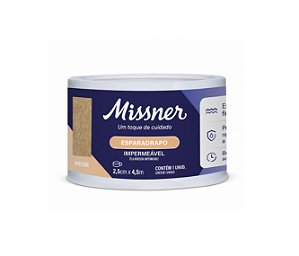 Esparadrapo 2,5cm X 4,5m Impermeável Bege Borda serrilhada - Missner