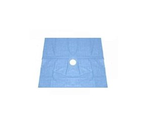Campo Cirúrgico C/Fenestra 10cm Estéril 40cm x 40cm - Healt Quality