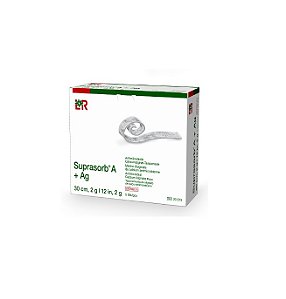 Curativo de Alginato de Cálcio e Prata 2cm x 45cm Suprasorb A + AG - Lohmann & Rauscher