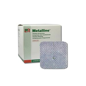 Curativo P/ Traqueostomia 8cmx10cm Unidade Aluminizado Metalline Absorvente - Lohmann & Rauscher