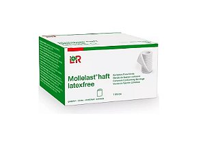 Bandagem Coesiva 10cm x 4M Mollelast Haft Livre de Látex - Lohmann & Rauscher