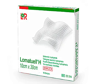 Curativo de Gaze Parafinada Não Aderente 10cm x 30cm Lomatuell H Unidade - Lohmann & Rauscher