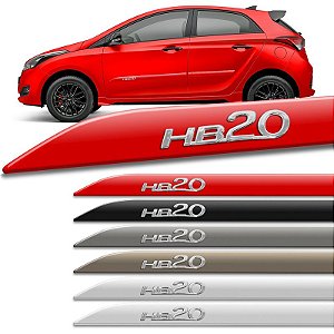 Jogo de Friso Lateral HB20 2012 a 2023 Cor Original Facão Alto Relevo