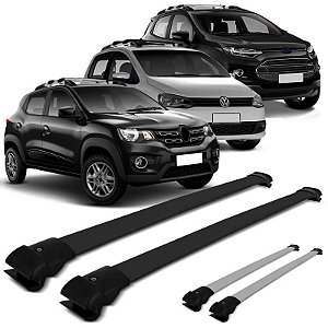 Travessa Rack de Teto Track Universal Preta ou Prata