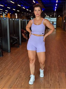 Conjunto fitness Purple Rose feminino linha Paris Premium, tecido blackout ZERO transparência