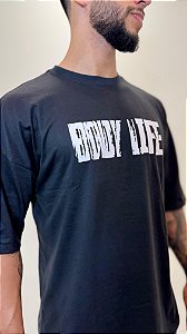 Camiseta Oversize Masculina – Algodão Premium - Preto