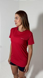 Camiseta Long Poliamida UV - Vermelha