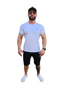 Camiseta Masculina Malha Peruana Branco