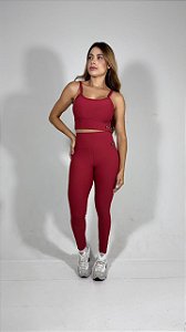 Legging Canelada Linha Paris Premium, tecido blackout ZERO transparência - COR Blosson