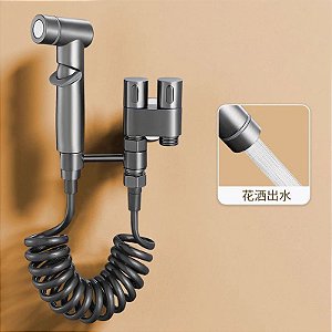 Chuveiro higiênico para bidê sanitário, chuveiro, válvula angular de saída