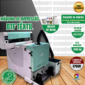 MÁQUINA DTF TÊXTIL MECOLOUR 30CM 2 CABEÇAS