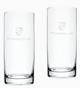 Conjunto de dois copos, long drink Porsche