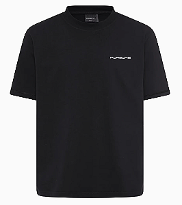 Camiseta retrô – Comunidade fãs da Porsche ( preta )