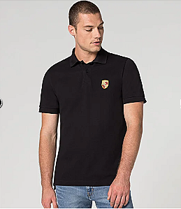 Camisa emblema Porsche - preta tam 3XL