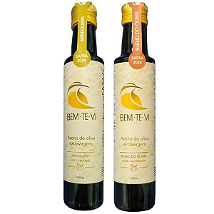 Azeite Extra Virgem Bem Te Vi Arbequina E Blend Dupla 250ml.