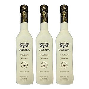Kit 3 Azeites Extra Virgem Deleyda Premium Chileno 500ml. Premiado