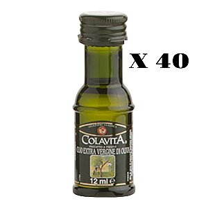 40 Mini Azeite De Oliva Extra Virgem Colavita 12ml