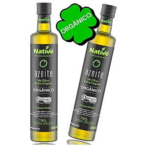2 Azeites Extra Virgem Orgânico Native Ac.Máx. 0,3% 500ml. Italiano