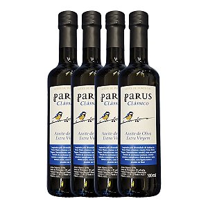 4 Azeites Oliva Extra Virgem Parus Clássico Português 500ml