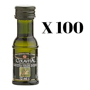 100 Mini Azeite Extra Virgem Colavita Italiano 12ml.