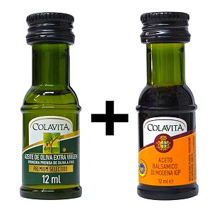 Mini Azeite e Aceto Balsâmico Colavita Italiano 12ml