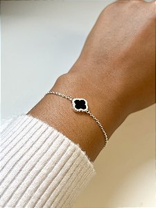 Pulseira Trevo Onix