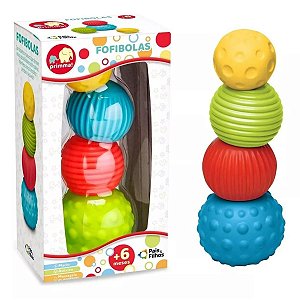 Mordedor e Brinquedo de Empilhar Fofibolas - Pais e Filhos