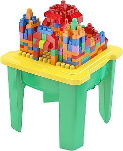 Mesa Monta Mais 220 Peças Blocolândia Dismat XK105 Encaixar