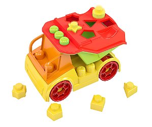 Brinquedo Infantil Caminhão American Truck Blocos De Montar