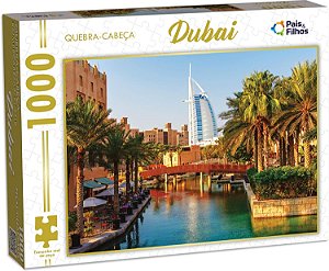 Quebra Cabeça 1000 peças Paisagem Burj Al Arab Dubai Emirados