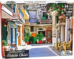 Quebra Cabeça 1000 Peças Linda Paisagem Europa Grécia Chios