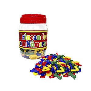 Brinquedo Pedágógico Brincando C/ Números 168 Pais E Filhos